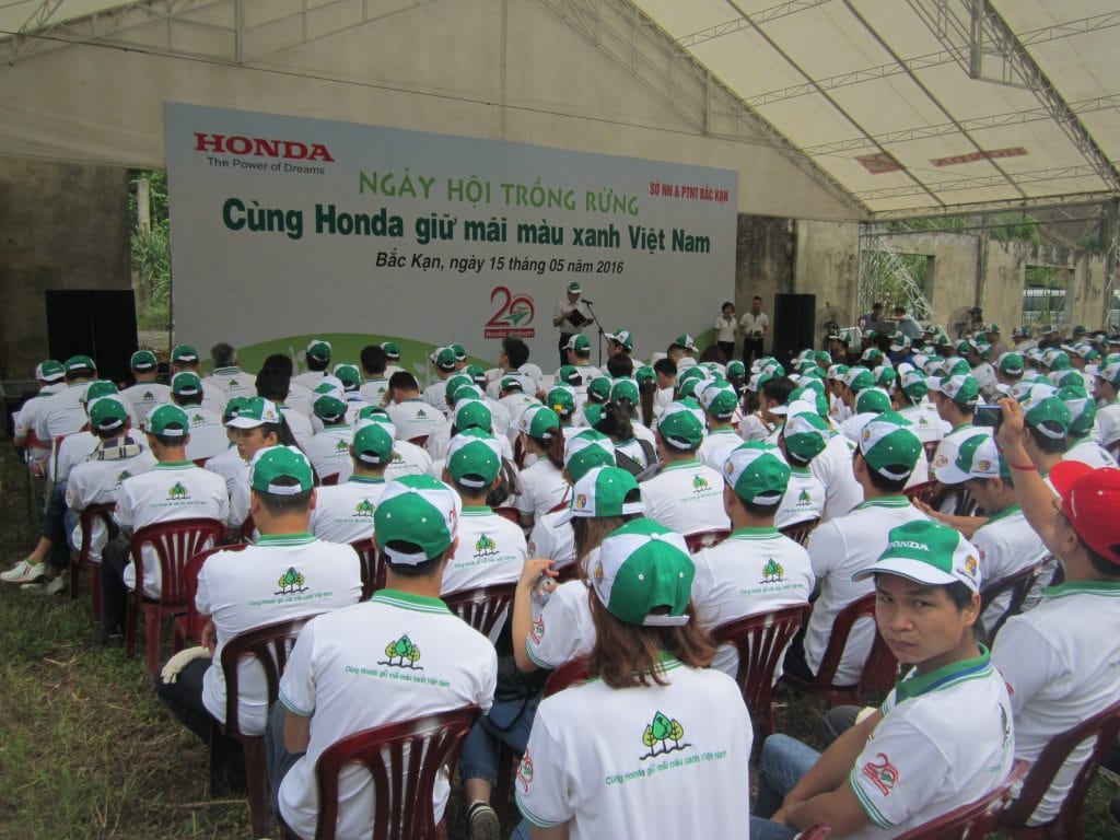 Tổ chức thành công ngày hội trồng rừng cho Honda Vietnam