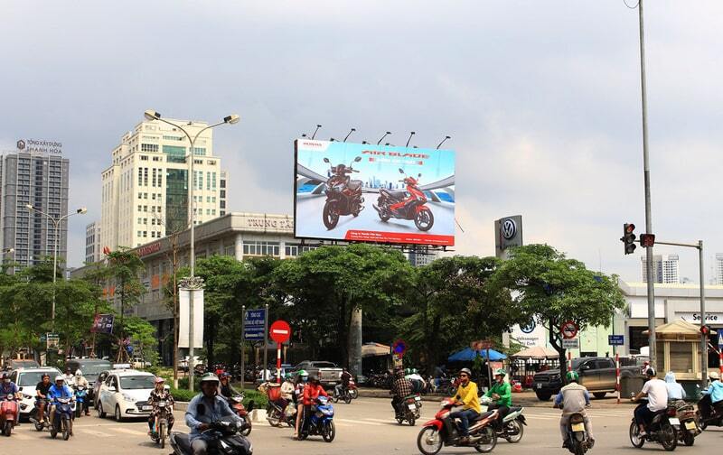 make a billboard in Hanoi