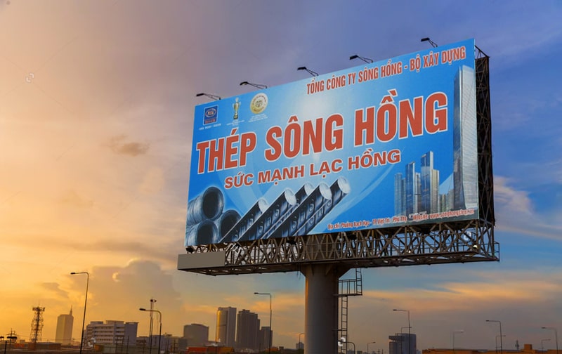 making billboards in Hanoi