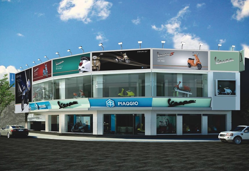 showroom facade design