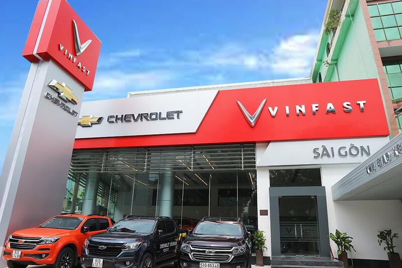 thiết kế showroom ô tô vinfast