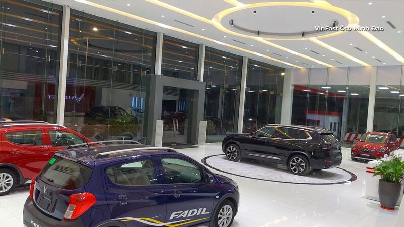 thiết kế showroom ô tô vinfast