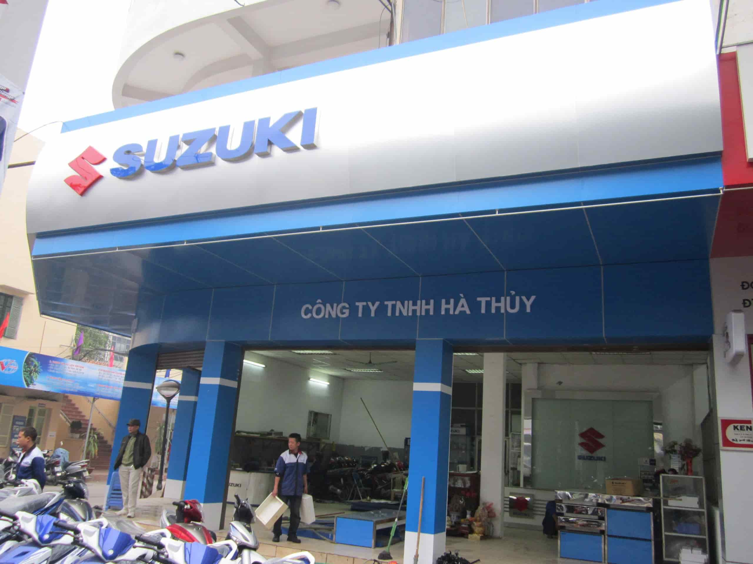 thiết kế showroom Suzuki 