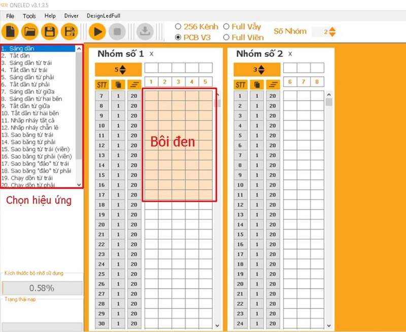 app running led light