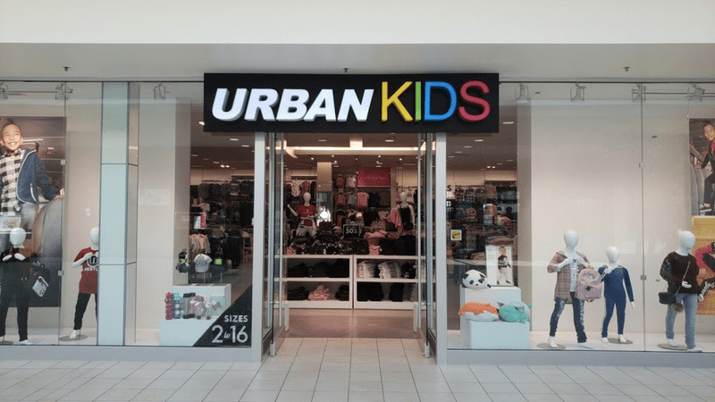 children's clothing shop sign