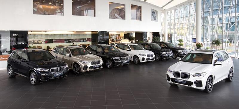 beautiful car showroom