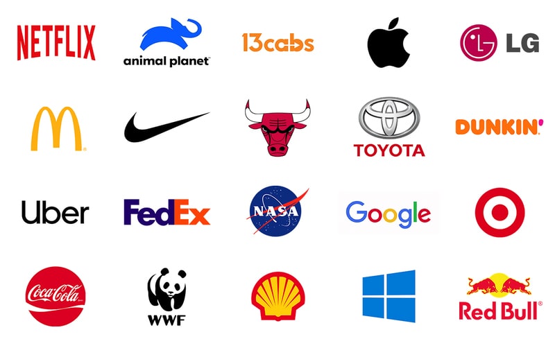 Logo of the most famous brands