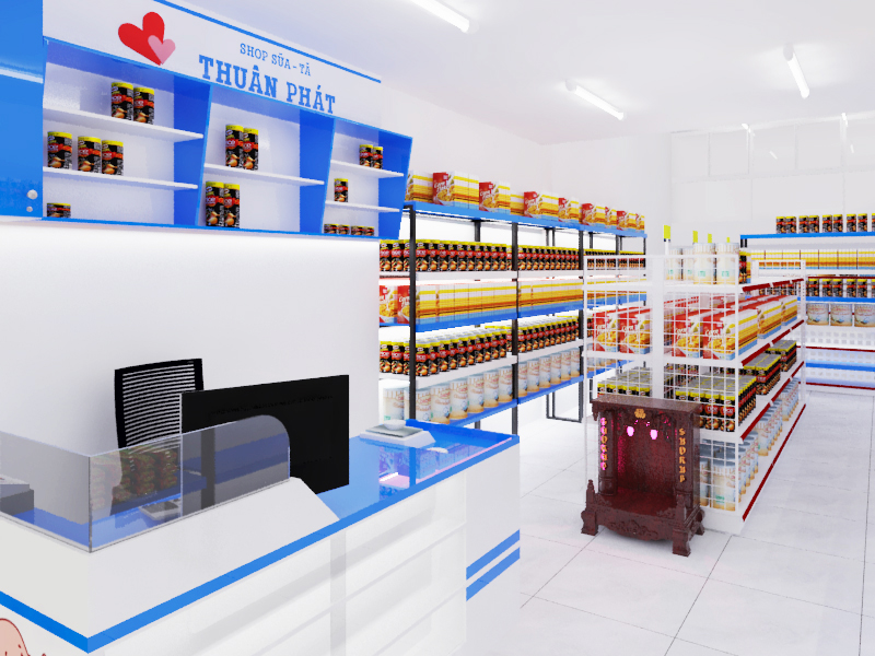  milk diaper shop design