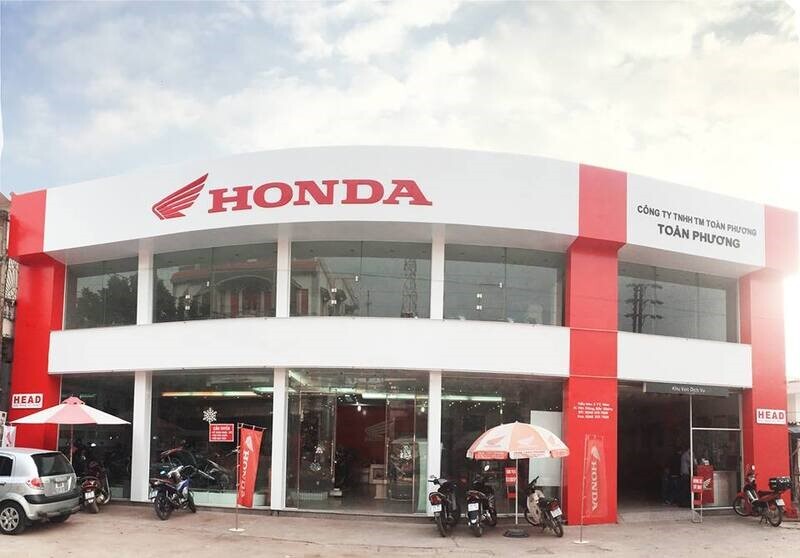 thiết kế showroom Honda xe máy