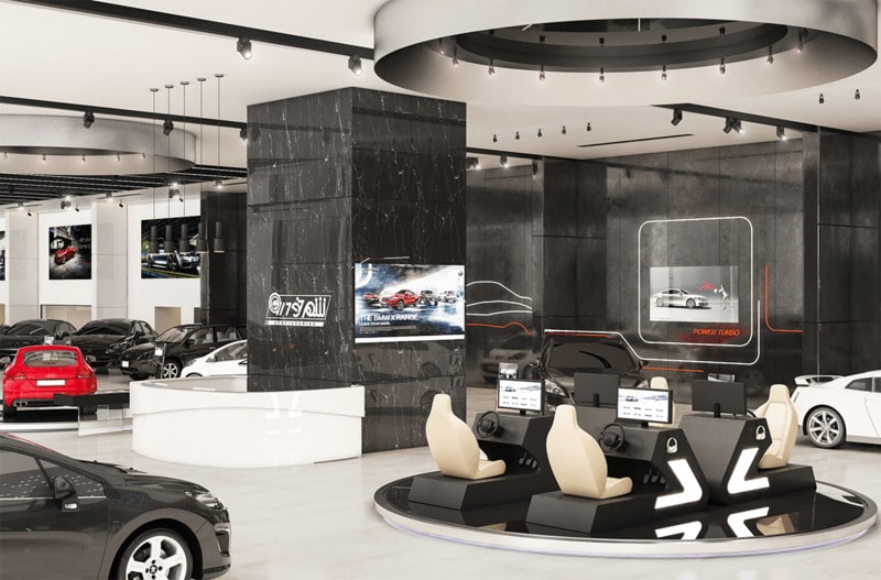 thiết kế showroom ô tô