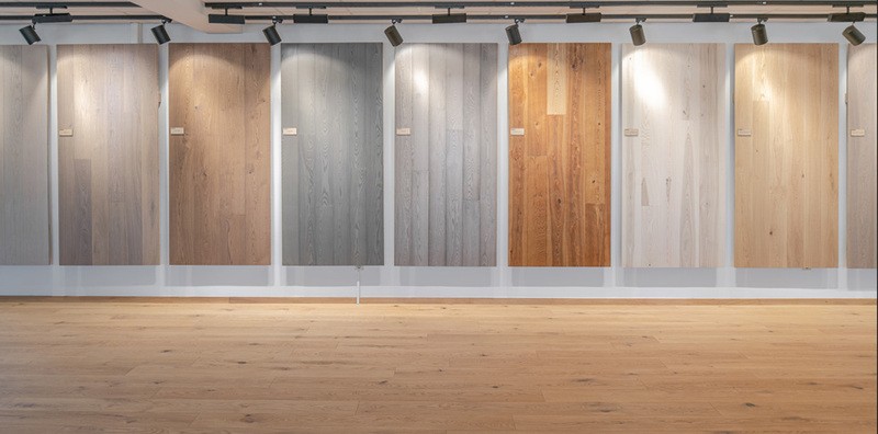 thiết kế showroom sàn gỗ 