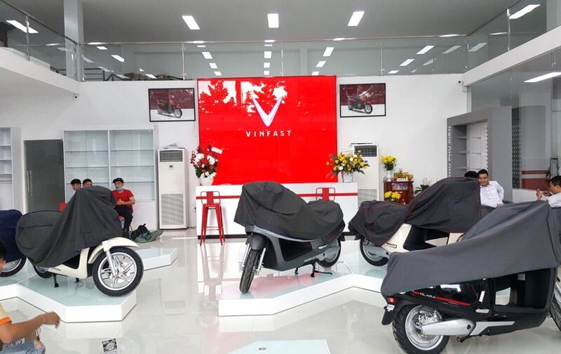 thiết kế showroom xe máy