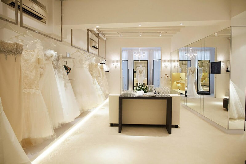 decor tiệm áo cưới