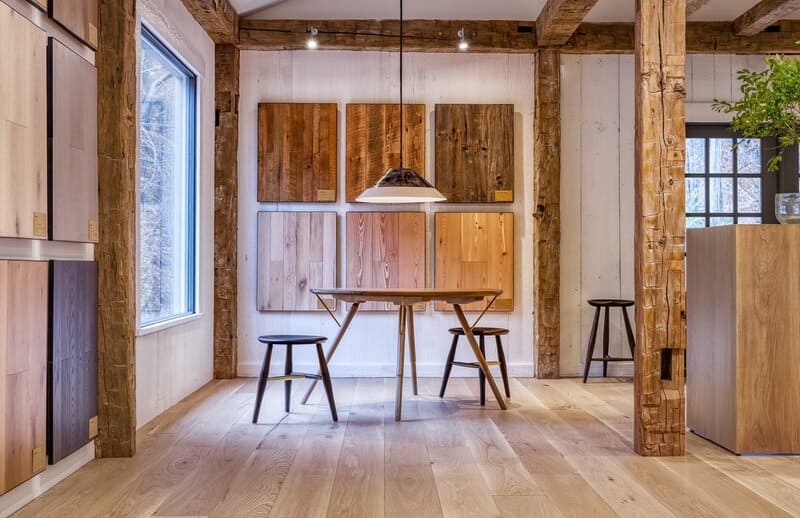 thiết kế showroom sàn gỗ